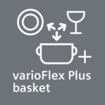 Linh hoạt hơn nữa cho việc sắp xếp các đồ vật lớn: giỏ varioFlex Plus mới với ray gấp